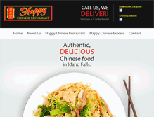 Tablet Screenshot of happychineserestaurant.com